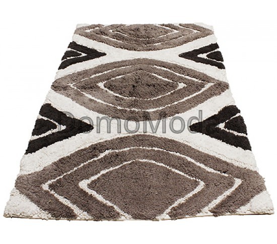 Коврик для ванной Indian Handmade Kayak RIS-BTH-5247 GREY-WHITE - высокое качество по лучшей цене в Украине